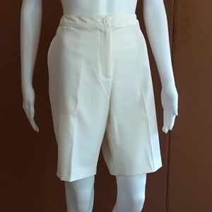 EP Pro Tour Tech Golf Women's Stretch Bermuda Shorts Ivory High Waist  Sz 10
